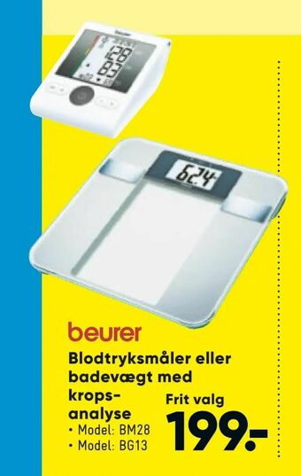 Bilka Blodtryksmåler eller badevægt med kropsanalyse tilbud