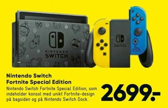 Bilka Nintendo Switch Fortnite Special Edition tilbud