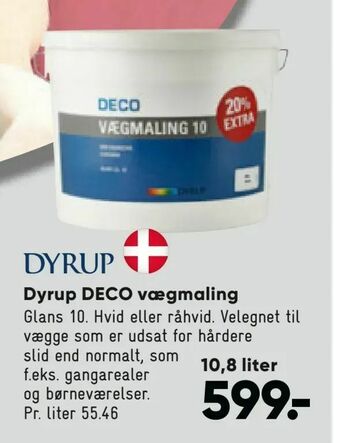 Bilka Dyrup DECO vægmaling tilbud