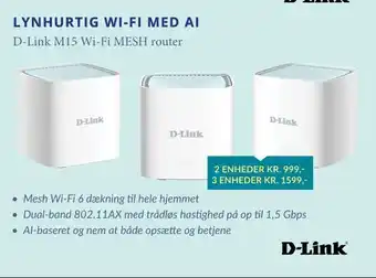 D-link m15 wi-fi mesh router