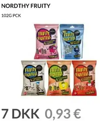Nielsen's Discount Nordthy Fruity 102g tilbud