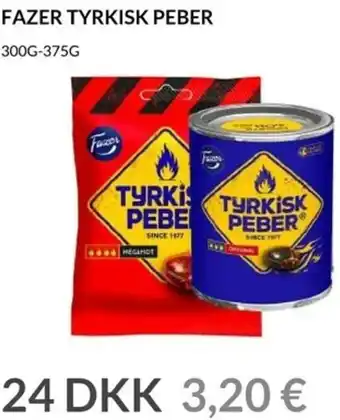 Fazer Tyrkisk Peber 300g-375g