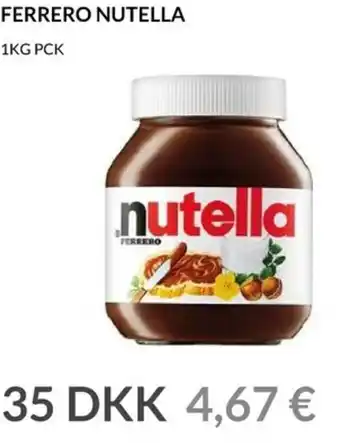 Nielsen's Discount Ferrero Nutella 1kg tilbud