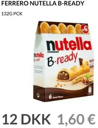 Nielsen's Discount Ferrero Nutella B-Bready 132g tilbud