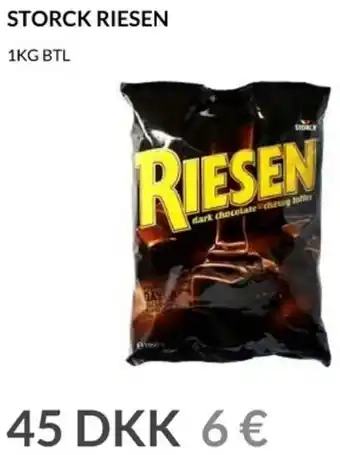 Nielsen's Discount Storck Riesen 1kg tilbud