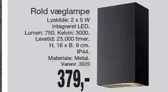 Rold væglampe