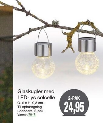 Harald Nyborg Glaskugler med led-lys solcelle tilbud