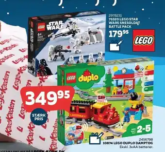Legekæden Lego duplo damptog el. lego star wars snesoldat battle pack tilbud