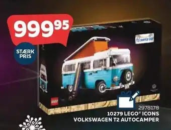 Legekæden Lego icons volkswagen t2 autocamper tilbud