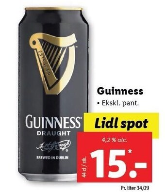 Lidl Guinness tilbud