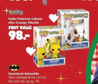 Fætter BR Funko pokemon cubone el. grumpy pikachu tilbud
