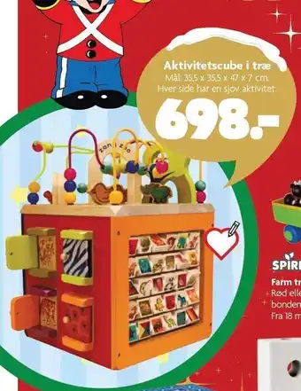 Aktivitetscube i træ