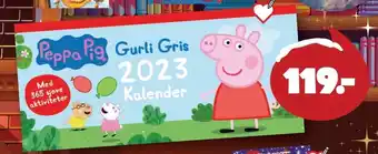 Fætter BR Gurli gris 2023 kalender tilbud