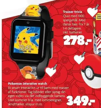 Fætter BR Pokemon interactive watch tilbud