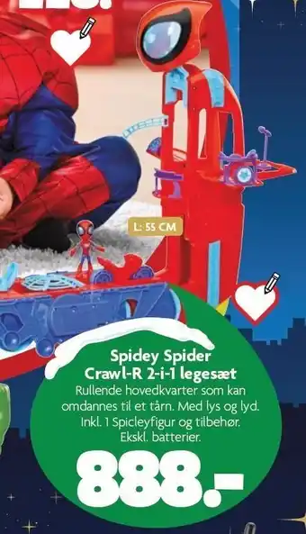 Fætter BR Spidey spider crawl 2-i-1 legesæt tilbud