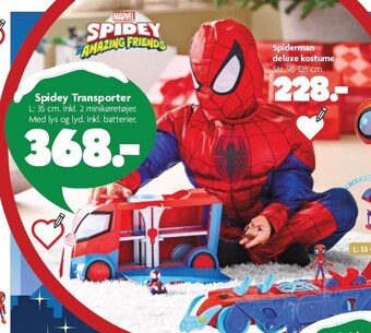 Fætter BR Spidey transporter tilbud