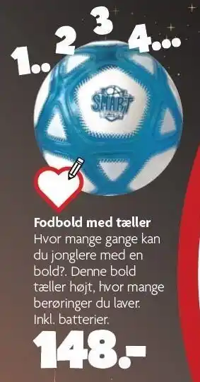 Fætter BR Fodbold m. tæller tilbud