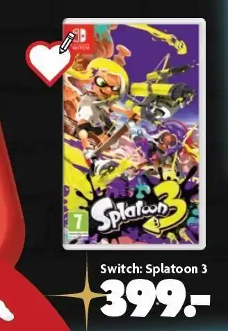 Fætter BR Switch: splatoon 3 tilbud