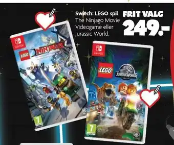Fætter BR Switch: lego spil tilbud