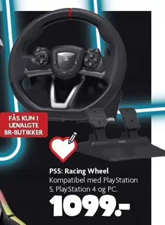 Fætter BR Ps5: racing wheel tilbud