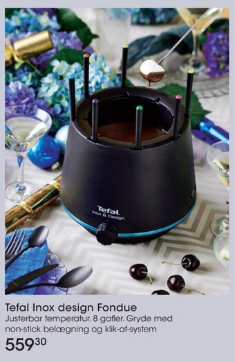Bilka Tefal Inox design Fondue tilbud