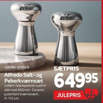 Din Isenkræmmer Georg jensen salt og peber-sæt tilbud
