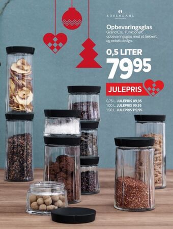 Din Isenkræmmer Rosendahl opbevaringsglas tilbud