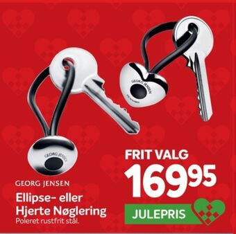 Din Isenkræmmer Georg jensen nøglering tilbud
