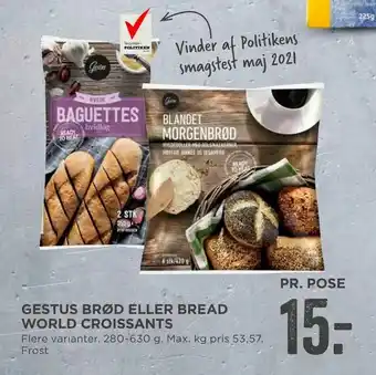 Gestus brød eller bread world croissants