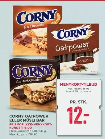 Corny oatpower eller müsli bar