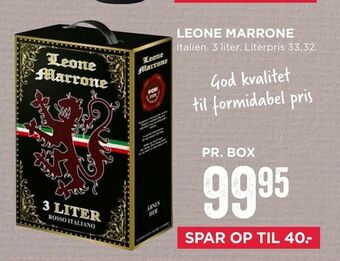 MENY Leone marrone tilbud