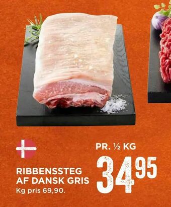 MENY Ribbenssteg af dansk gris tilbud
