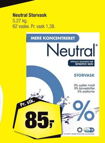 Calle Neutral storvask tilbud