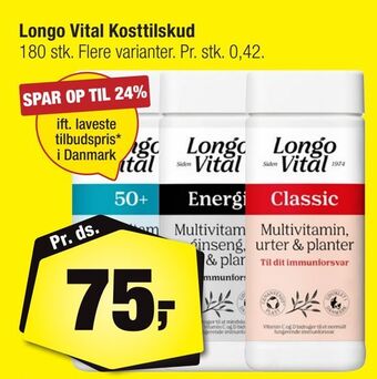 Calle Longo vital kosttilskud tilbud