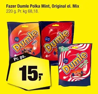 Calle Fazer dumle polka mint, original el. mix tilbud