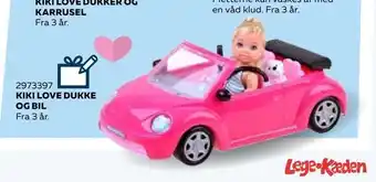 Legekæden Kiki love dukke og bil tilbud