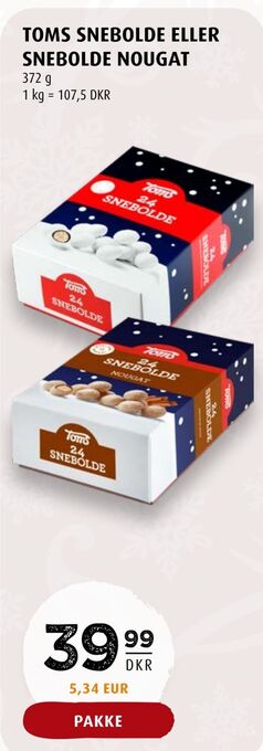 Toms snebolde eller snebolde nougat