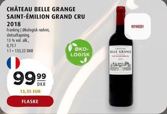 Scandinavian Park Château belle grange saint-émilion grand cru 2018 tilbud