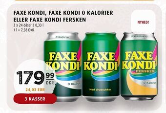 Scandinavian Park Faxe kondi, faxe kondi 0 kalorier eller faxe kondi fersken tilbud