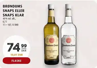 Scandinavian Park Brøndums snaps eller snaps klar tilbud