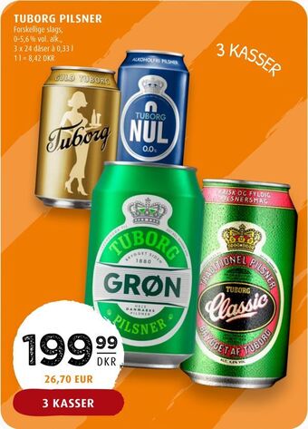 Scandinavian Park Tuborg pilsner tilbud