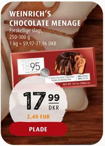 Scandinavian Park Weinrich's chocolate menage tilbud