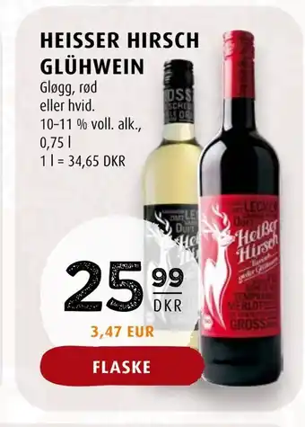 Heisser hirsch glühwein