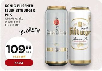 Scandinavian Park König pilsener eller bitburger pils tilbud