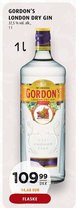 Scandinavian Park Gordon's london dry gin tilbud