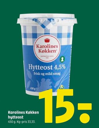 Coop 365 Karolines køkken hytteost tilbud