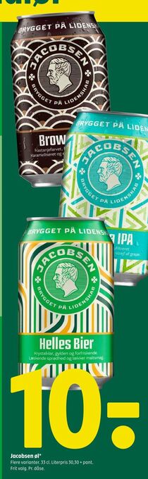 Coop 365 Jacobsen øl tilbud