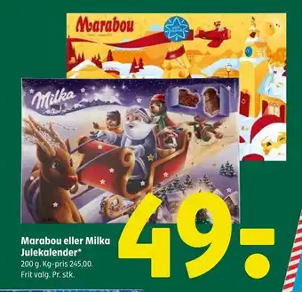 Coop 365 Marabou eller milka julekalender tilbud