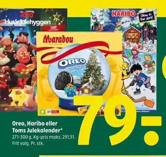 Coop 365 Oreo, haribo eller toms julekalender tilbud