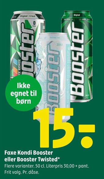 Coop 365 Faxe kondi booster eller booster twisted tilbud
